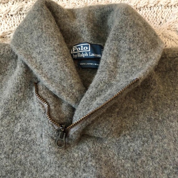 Grey Ralph Lauren Pull-Over - Picture 2 of 3